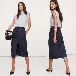 Banana Republic Navy Pencil Skirt